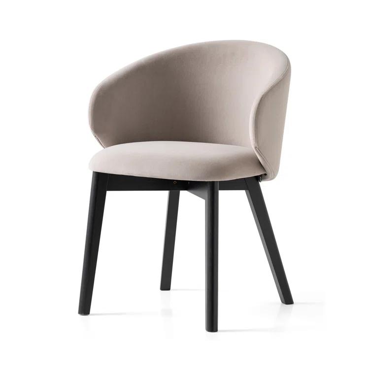 Connubia Tuka Upholstered Armchair with Wooden Frame