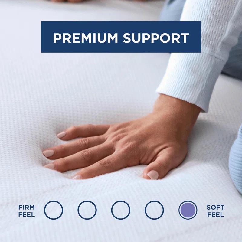 Alwyn Home 3" Memory Foam Mattress Topper, Queen,White