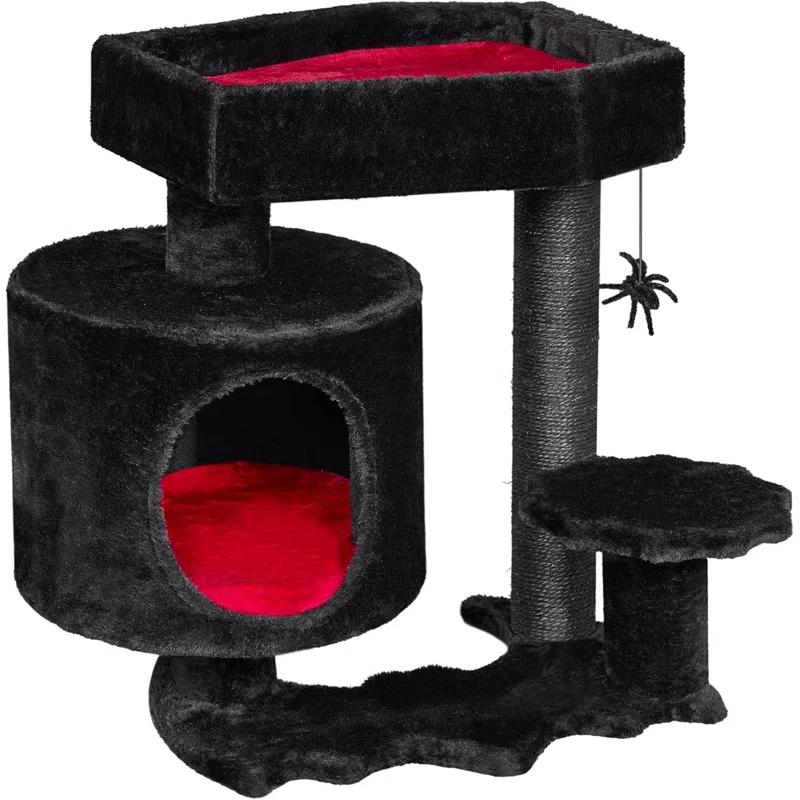 Gothic Cat Tree with Coffin, Gothic Cat Tower with Condo
