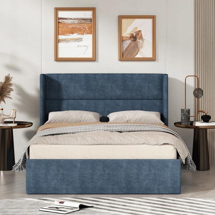 Latitude Run® Gaillarde Hydraulic Lift Up Storage Upholstered Platform Bed