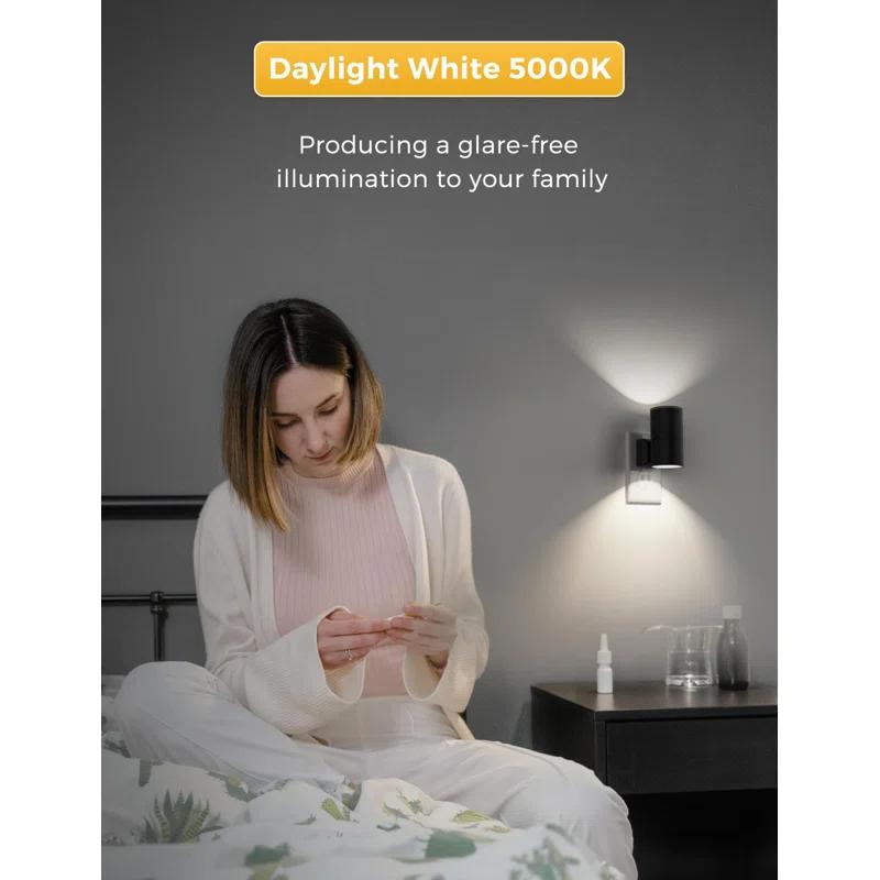 UNIVERSAL WINDOW SOLUTIONS Night Light, Bright Night Light, Night Lights Plug Into Wall, 5000K Daylight White, Dimmable Night Lights With Light Sensor, Decorative Night Lights For Hallway Bathroom Kitchen, 2 Pack