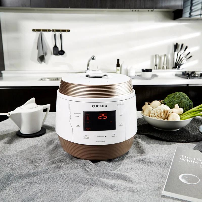 Cuckoo Electronics CUCKOO CMC-QSB501S 5QT Electric Pressure Cooker with 10 Menu Options and Stainless Steel Pot