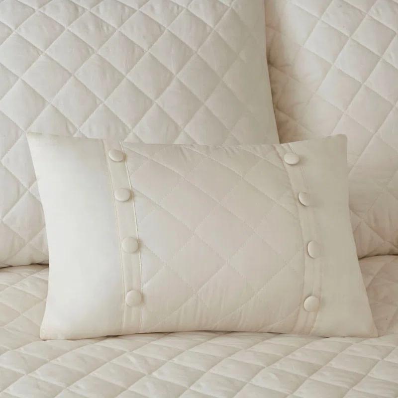 Madison Park Breanna Cotton Modern & Contemporary 4 Piece Quilt Set