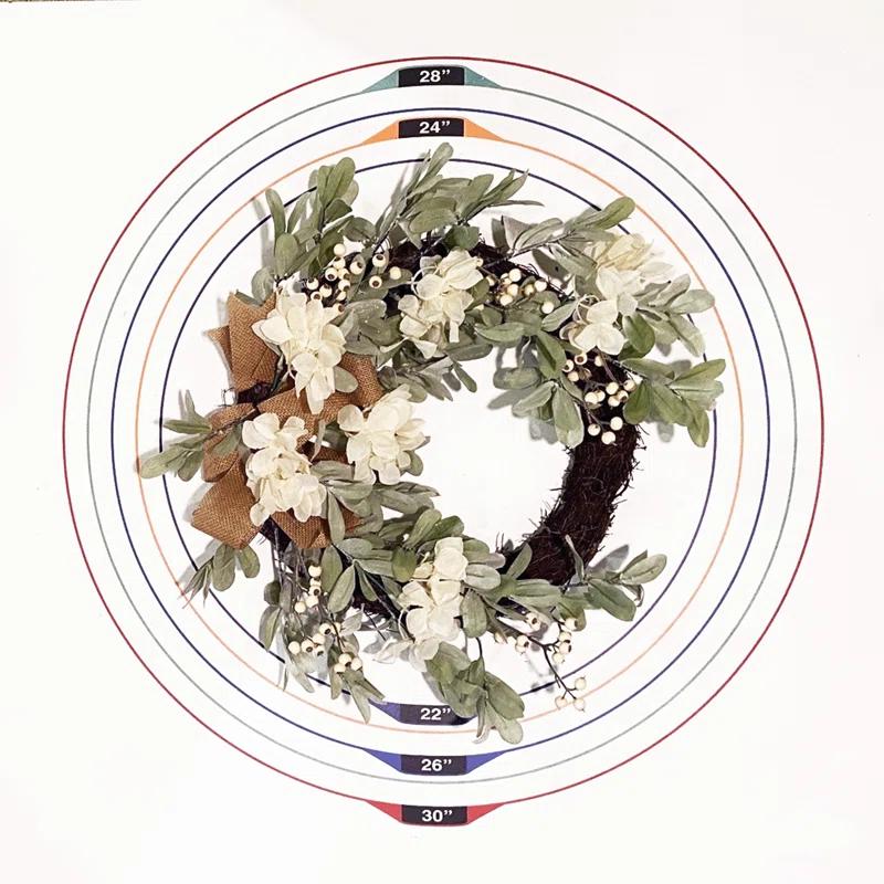 Kelly Clarkson Home 22 Inch Grapevine Hydrangea Wreath