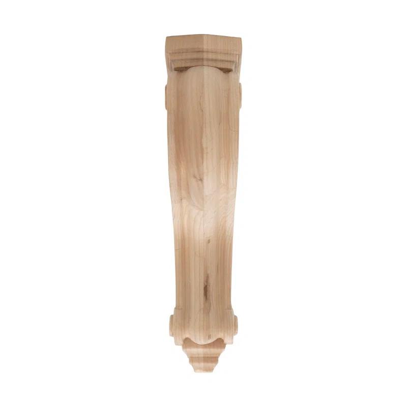 Architectural Products by Outwater L.L.C. 8 in x 2 in x 4-3/4 in Unfinished Small Solid Classic Traditional Plain Wood Corbel