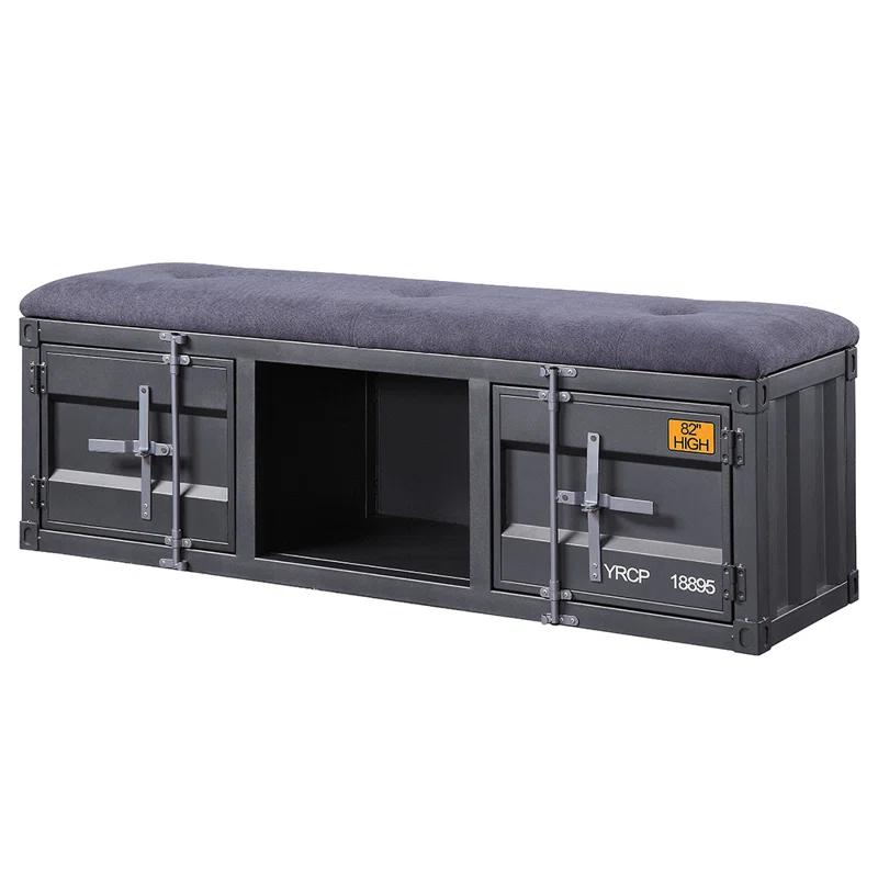 Acme Cargo Fabric Upholstered Storage Bench