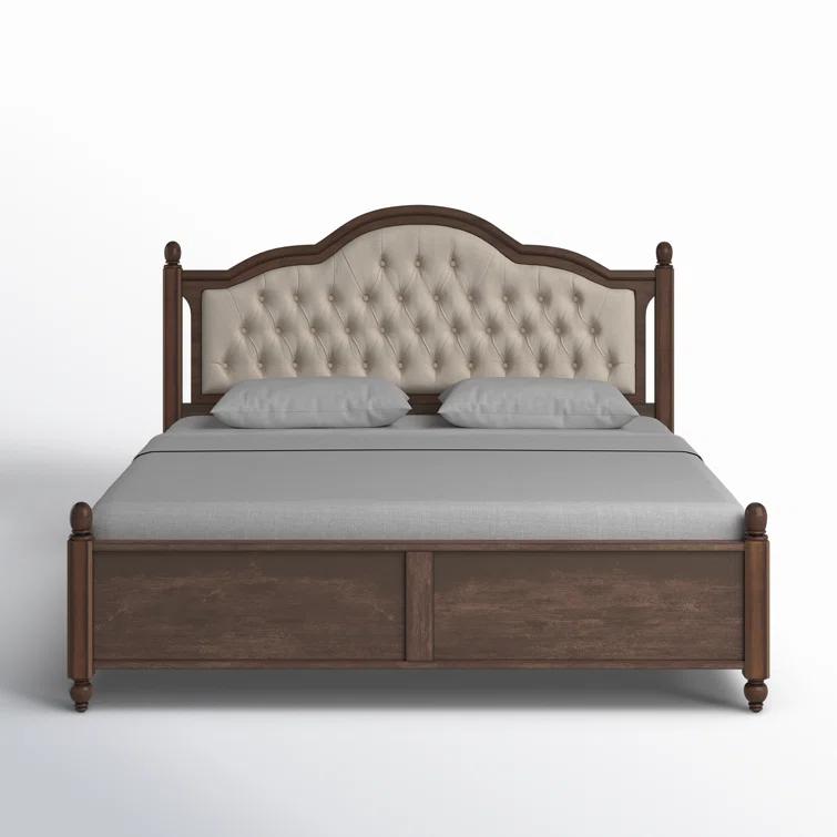 Lark Manor™ Amilio Upholstered Bed Solid Wood Platform
