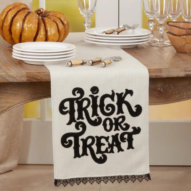 The Holiday Aisle® Karamo Halloween Table Runner