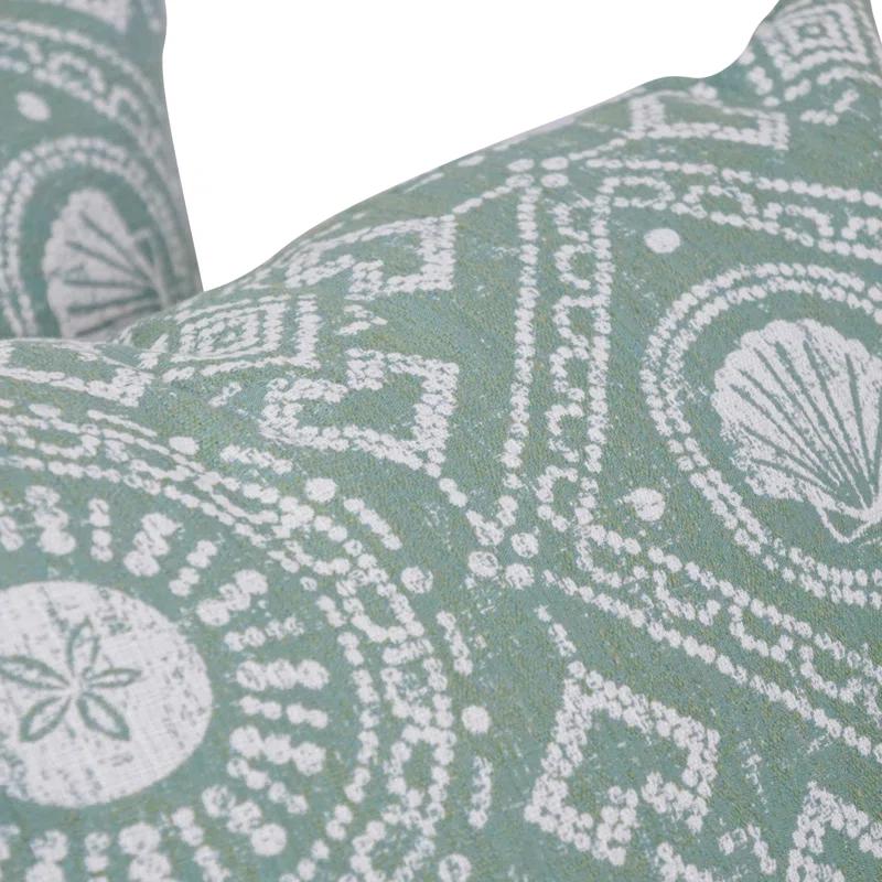 Blazing Needles Geometric Reversible Throw Pillow (Set of 4)