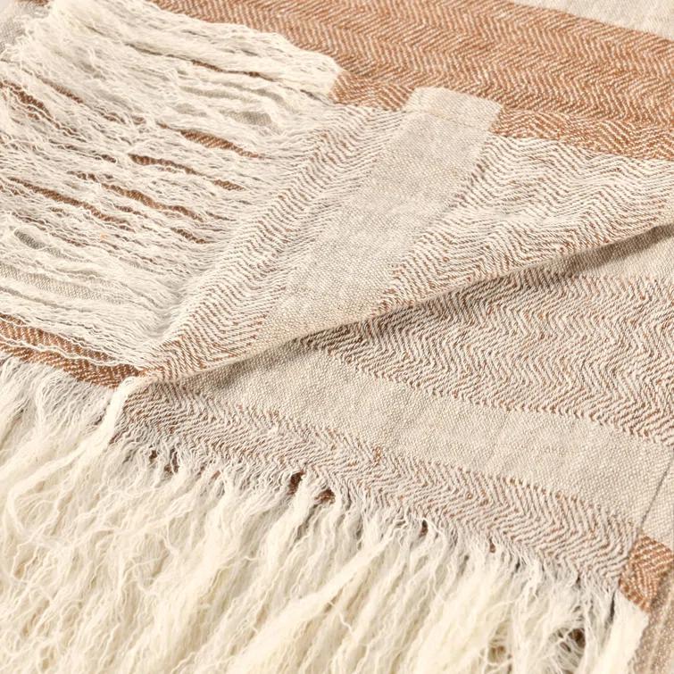 Villa by Classic Home Crawford Hand Woven Throw Blanket