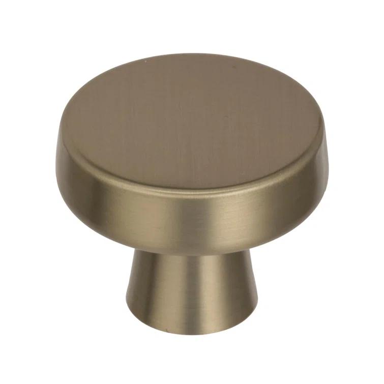 Amerock Blackrock 1-5/16 inch (33mm) Diameter Golden Champagne Cabinet Knob