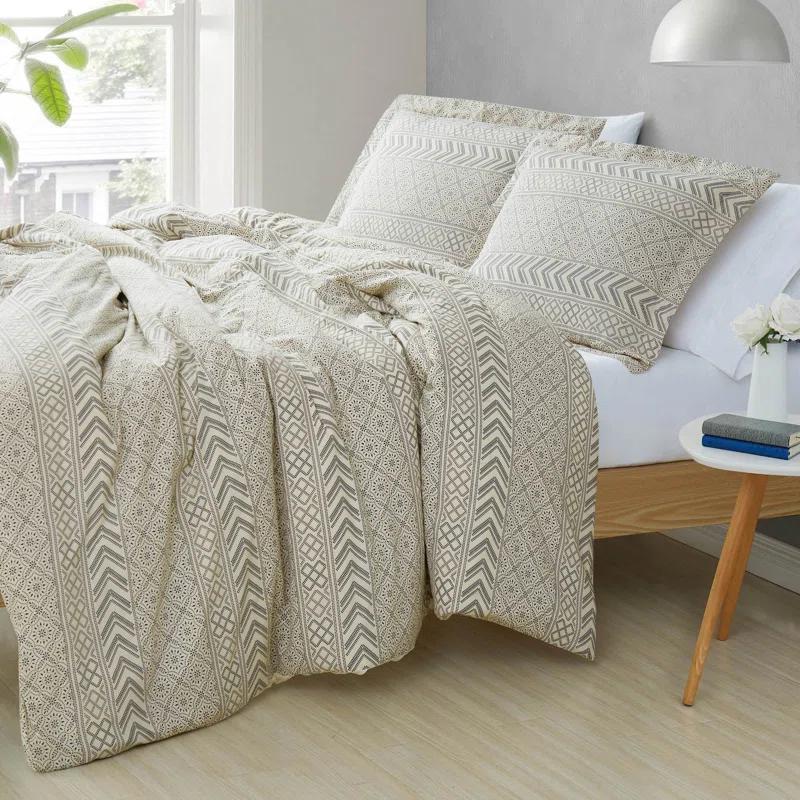 Brooklyn Loom Brooklyn Loom Chase Cotton Blend Geometric Shapes Comforter Set