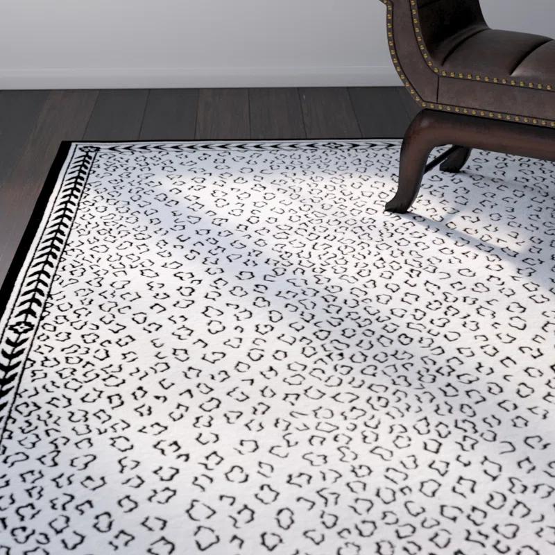 Chelsea Hand Hooked Wool Animal Print Rug