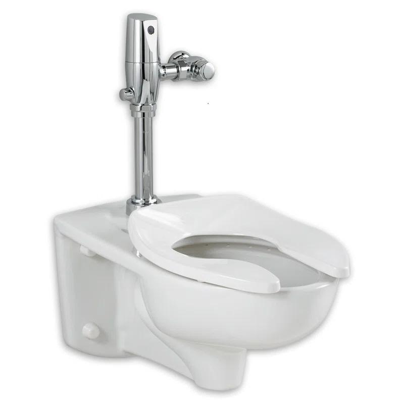 American Standard 2257.528.020 American Standard Afwall 1.28 Gallons GPF Elongated Wall Mounted Flushometer Toilet (Seat Not Included)