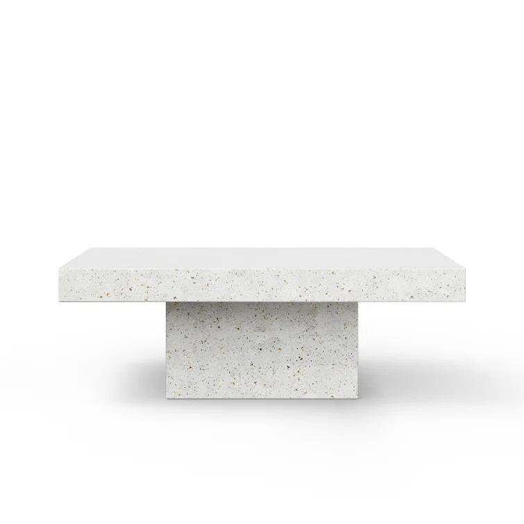 AllModern Kareen Concrete Pedestal Coffee Table & Reviews | AllModern