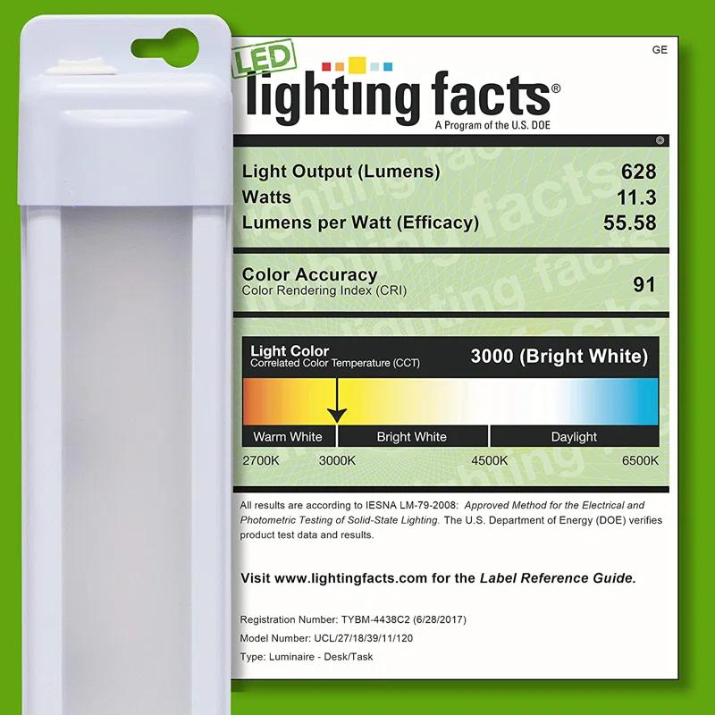 Enbrighten 18-inch Plug-In Linkable LED Under Cabinet Light Fixture