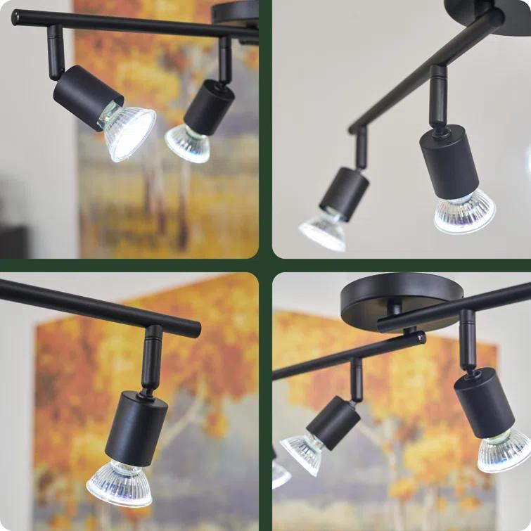 Kira Home 26.5'' 4 -Light Fixed Track Track Kit with Adjustable Head