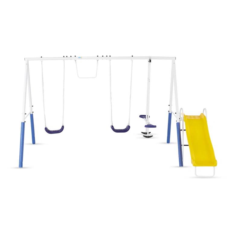XDP Recreation XDP Recreation Blue Ridge Play Outdoor Backyard Playset Kids Swing Set W/ Slide