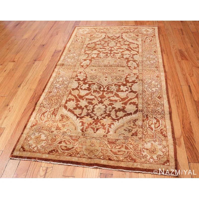 Nazmiyal Collection One-of-a-Kind Rectangle 4' X 7'2" Area Rug in Brown