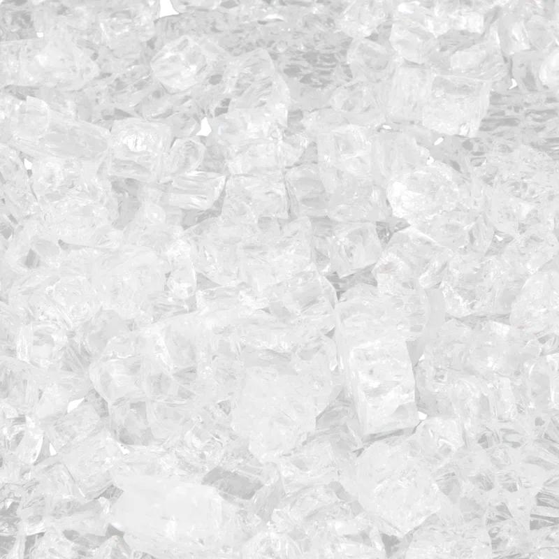 Fire Sense Fire Sense Premium Sparkling Reflective Tempered Fire Glass for Fire Pits Easy to Install-10 Lbs Crystal Clear