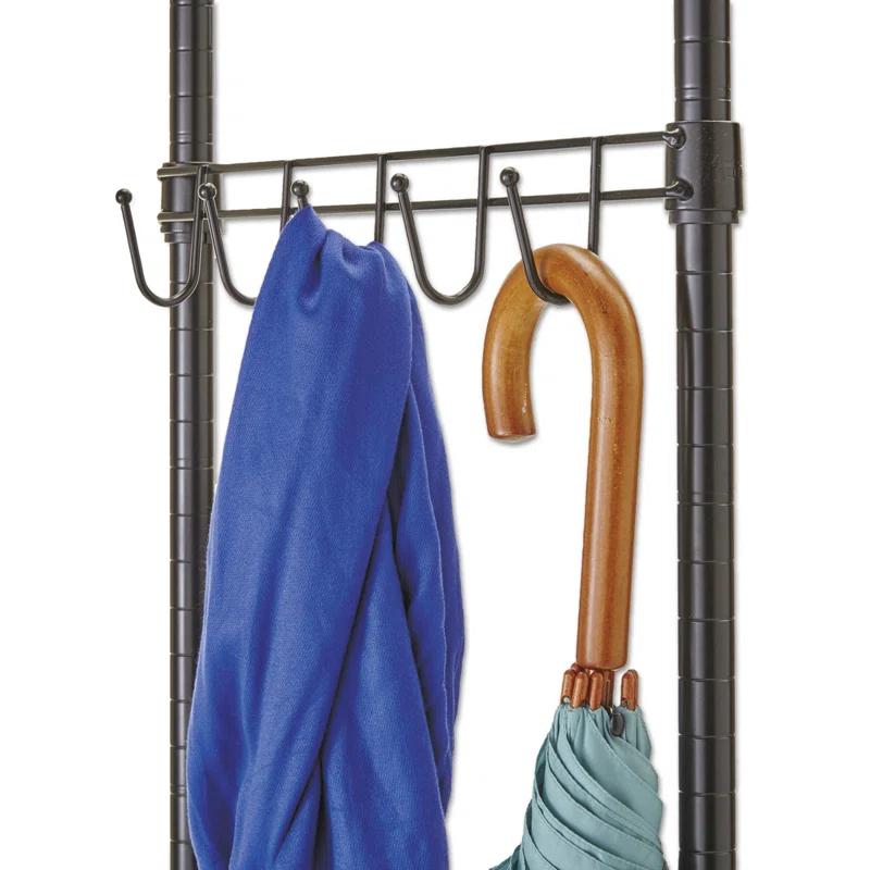 Alera® Wire Shelving Series Metal Rolling Clothing Rack