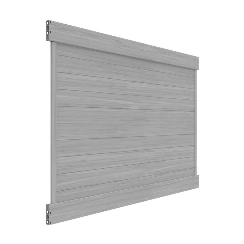 Barrette Outdoor Living Horizontal Fence Driftwood Vinyl Privacy Panel Kit