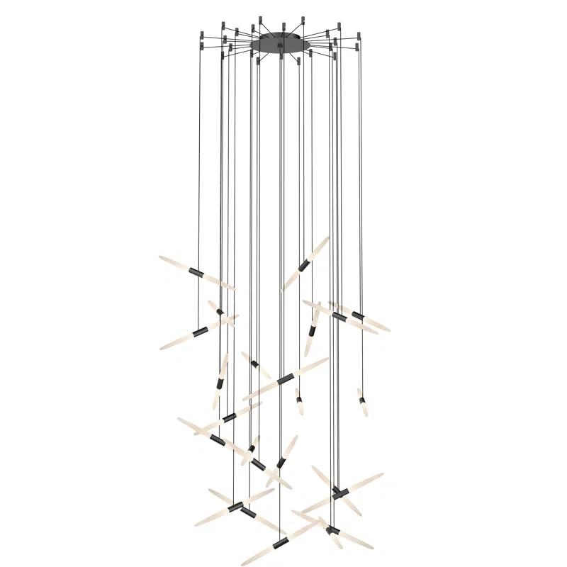 Ballet 24 - Light Dimmable LED Geometric Chandelier