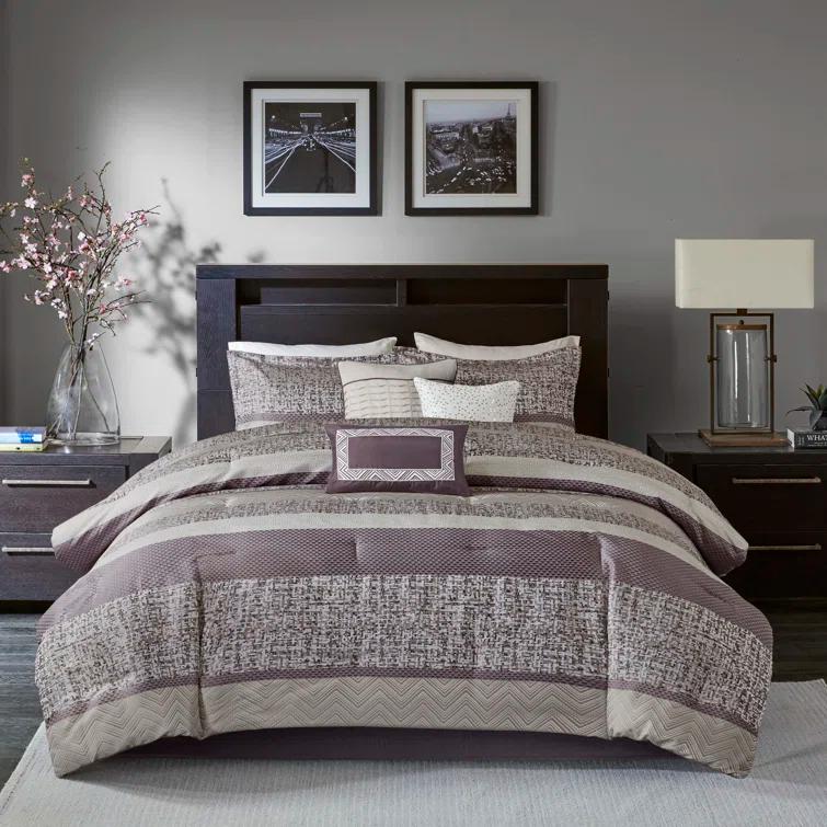 Madison Park Rhapsody 7 Piece Jacquard Comforter Set