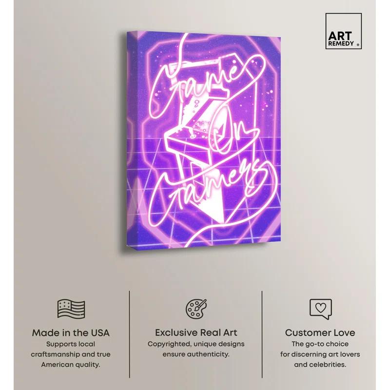 Art Remedy Game on Canvas Gamer Art Prints by Art Remedy