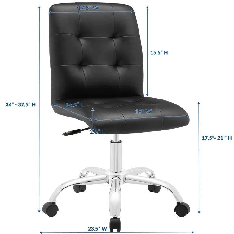 Modway Modway Prim Armless Mid Back Office Chair