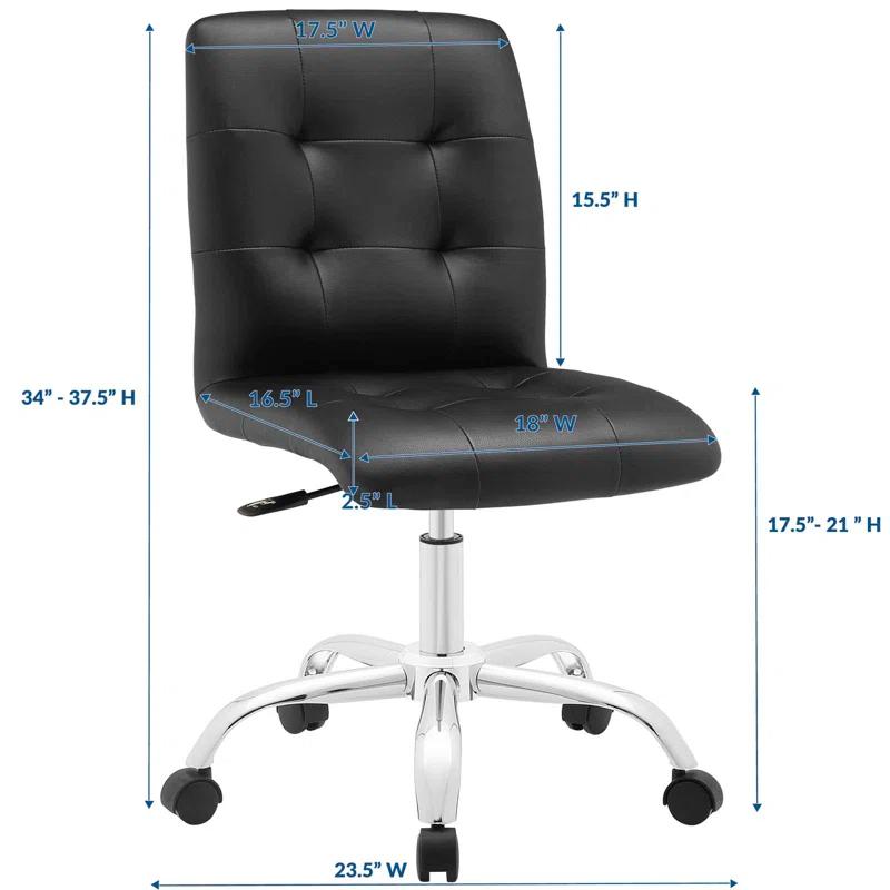 Modway Modway Prim Armless Mid Back Office Chair