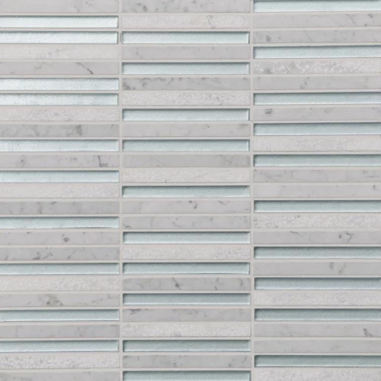 Bedrosians Kaikos 12" x 12" Glass Patterned Wall & Floor Tile