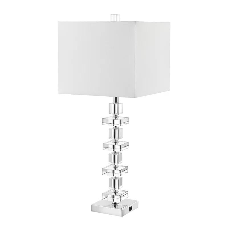 Willa Arlo™ Interiors Vaughan Crystal USB Table Lamp