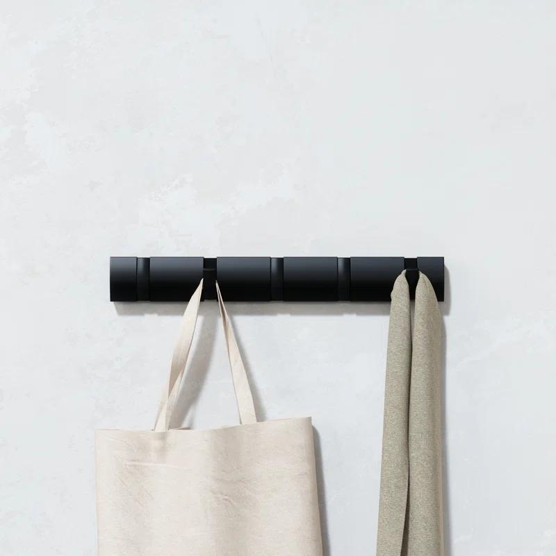 Umbra Flip Solid Wood Wall 5 - Hook Wall Mounted Coat Rack