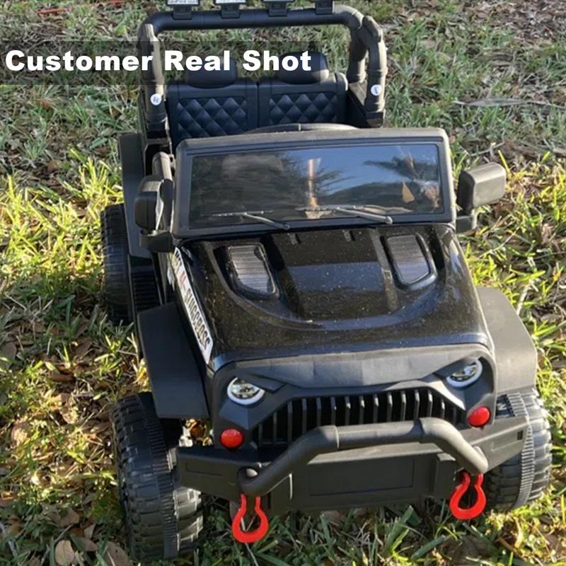 Ancheer Alex 24V Electric Ride on Jeeps for Kids, Ride On Car Truck with Remote Control, Battery Power Car Wheels for Kids w/LED Lights, Bluetooth, Music, 3 Speeds, 24 Volt Ride on Toys for Boys and Girls