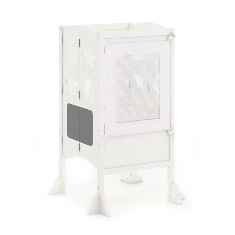 Guidecraft Classic Kitchen Helper Foldable Step Stool