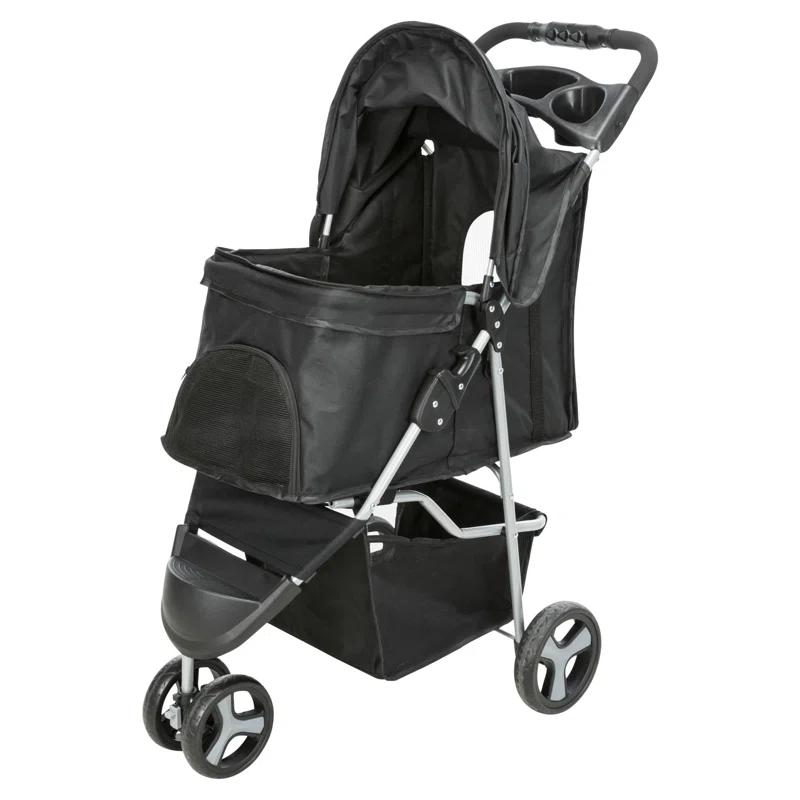 TRIXIE TRIXIE Dog Stroller for Small Dogs and Cats, Lightweight and Compact Pet Stroller