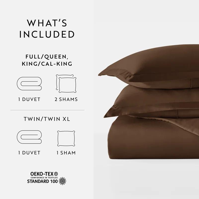 IEnjoy Home Super Soft Double Brushed Duvet Cover Set