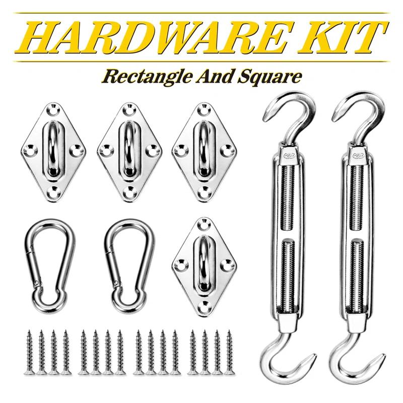 ColourTree Sun Shade Sail Rectangle & Square Hardware Kit (Hardware Kits Only) & Reviews | Wayfair