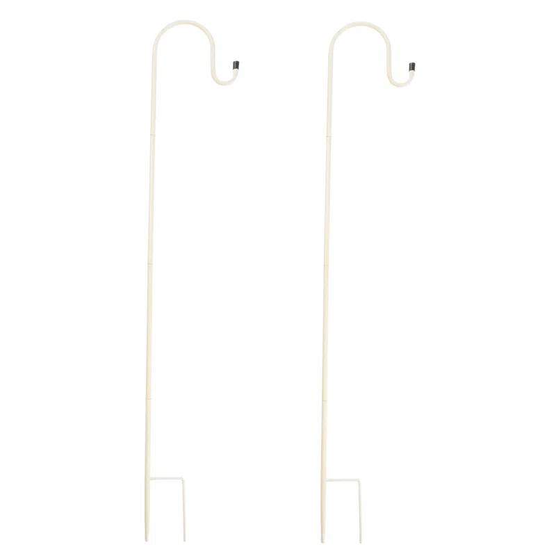 Pure Garden 2 Solar Outdoor Lights - Hanging Or Tabletop Rechargeable LED Lantern With Hooks- Outdoor Decor (Set of 2)