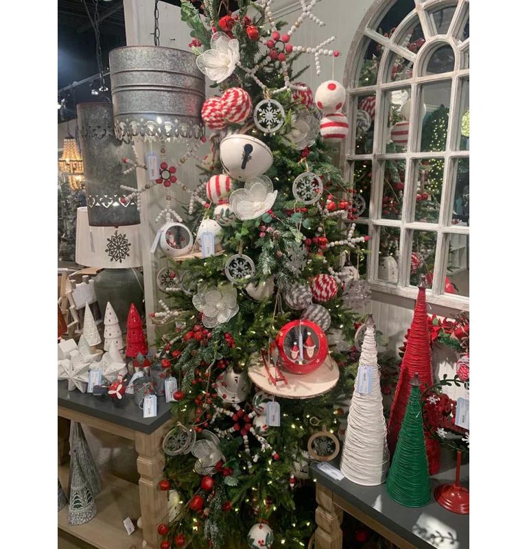 A&B Home Farmhouse Bell Ornament Set of 4 8.5"Dia. x 10" White (Set of 4)