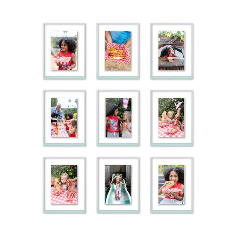 Float Frame for Tabletop or Wall with Magnetic Photo Holder