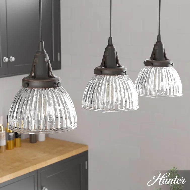 Hunter Fan Cypress Grove 3 - Light Cluster Bell Pendant