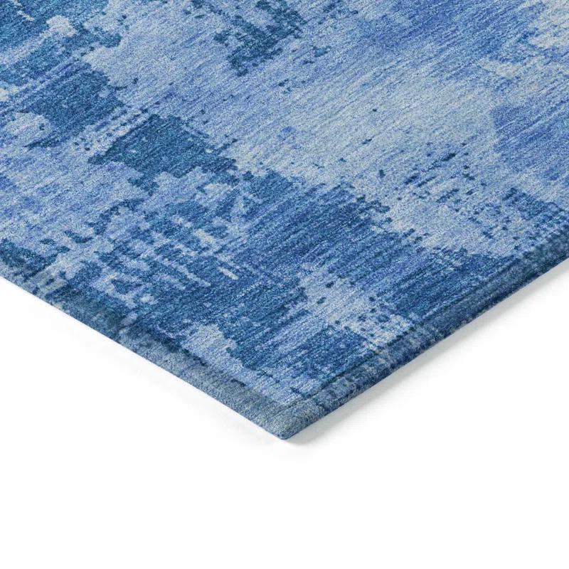 Machine Washable Indoor/Outdoor Chayden ACN1062 Navy Rug