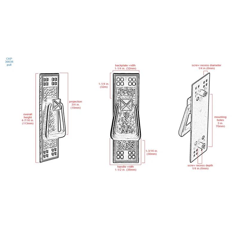 CKP Mission 3" Center to Center Ring Pull