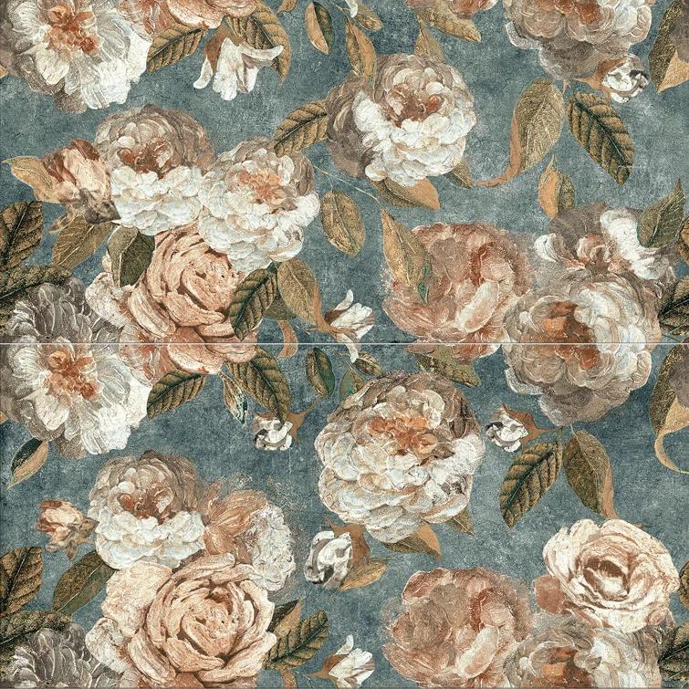 Merola Tile Parete Fiori 24" x 47" Porcelain Natural / Floral Wall & Floor Tile