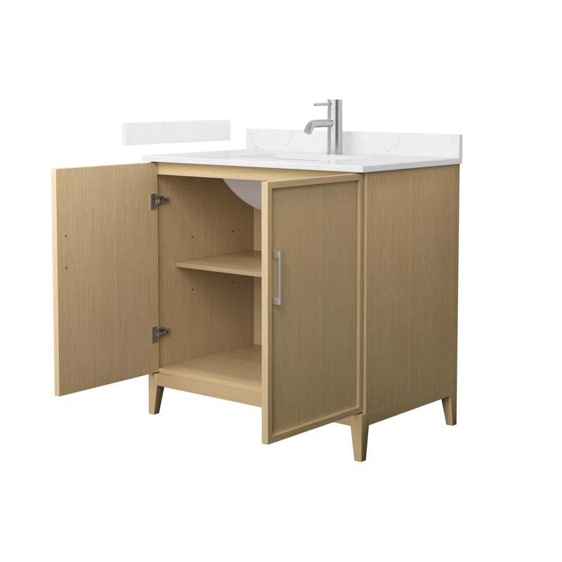 Wyndham Collection Elan 36'' Single Bathroom Vanity with Cultured Marble Top