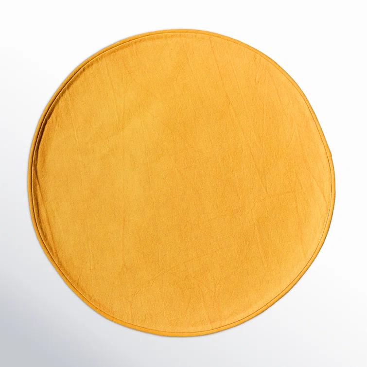 Blush And Pine Color Block Round Placemat Set Of 4