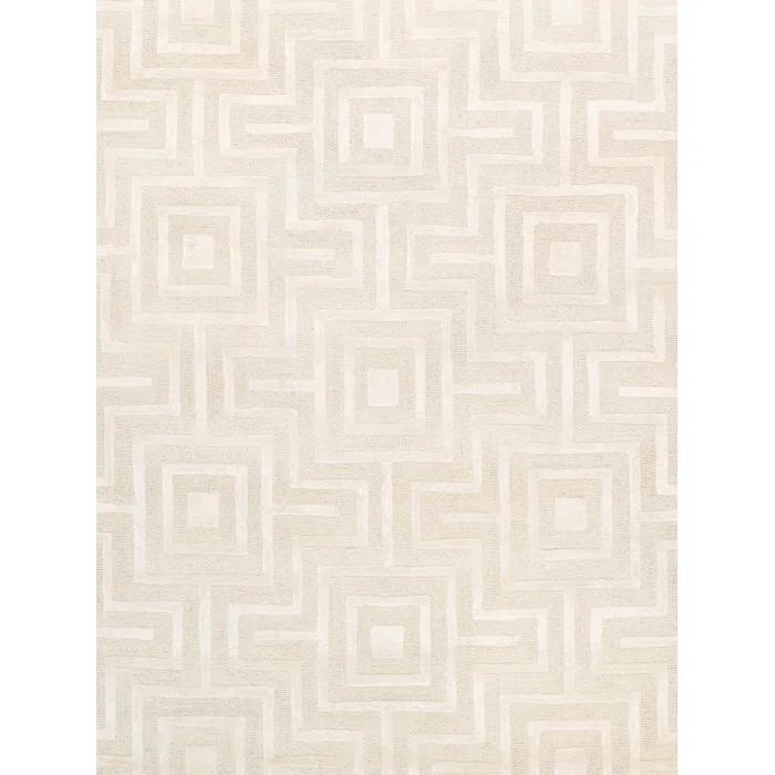 Pasargad Edgy Hand-Tufted Ivory Area Rug