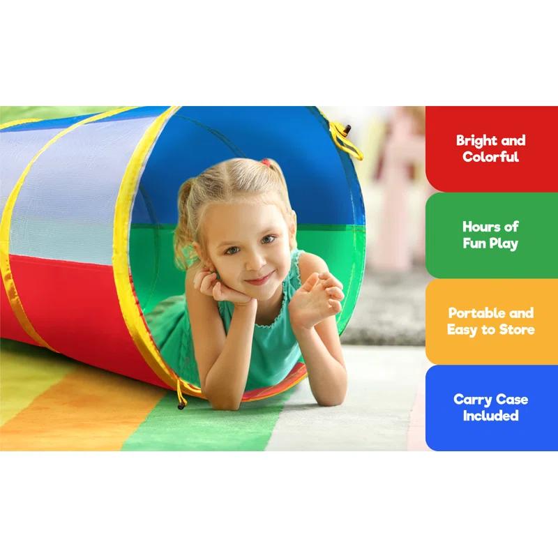 Hide N Side 18'' W x 72'' D Indoor / Outdoor Polyester Pop-Up Play Tunnel